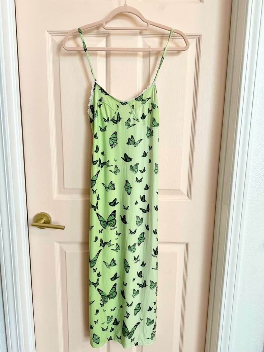 Green butterfly omighty dress